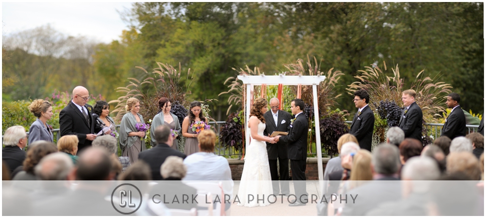The Atrium At Meadowlark Botanical Gardens Wedding Ceremony
